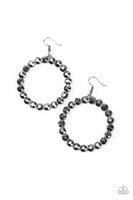 Paparazzi Welcome to the GLAM-boree - Black Earrings