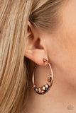 Paparazzi Attractive Allure - Copper Hoop Earrings