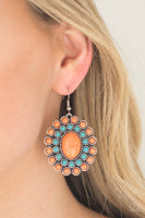 Paparazzi Stone Solstice - Orange Earrings