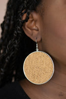 Paparazzi Wonderfully Woven - Brown Earrings