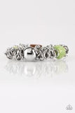 Paparazzi Mesmerizingly Magmatic - Green Bracelet