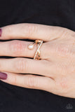 Paparazzi Front Glam - Gold Ring