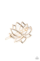 Paparazzi Lotus Pools - Gold Hair Clip