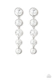 Paparazzi Drippin In Starlight - White Post Earrings