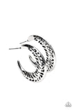 Paparazzi Wanderlust Wilderness - Silver Hoop Earrings