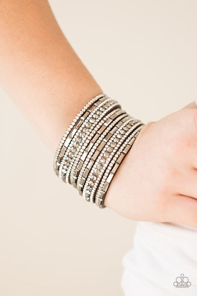 Paparazzi Wham Bam Glam - Brown Wrap Bracelet