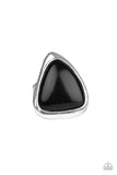 Paparazzi Stone Scene - Black Ring