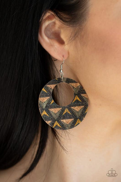 Paparazzi Put A Cork In It - Multi Earrings