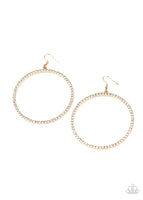 Paparazzi Wide Curves Ahead - Gold Hoop Earrings