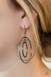 Paparazzi Rippling Radiance - Black Earrings