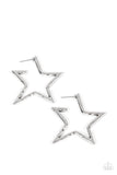 Paparazzi All-Star Attitude - Silver Hoop Earrings