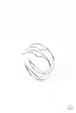 Paparazzi Love Goes Around - Silver Hoop Earrings