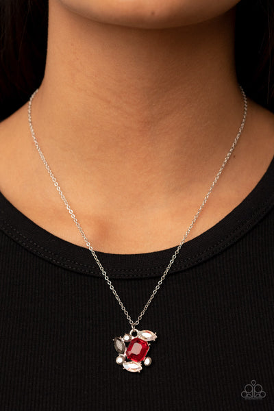 Paparazzi Prismatic Projection - Red Necklace