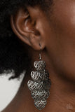 Paparazzi Shimmery Soulmates - Black Earrings