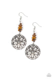 Paparazzi Adobe Dweller - Brown Earrings