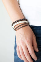 Paparazzi Wildly Wrangler - Brown Urban Bracelet