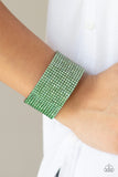 Paparazzi Fade Out - Green Wrap Bracelet