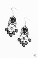 Paparazzi Southern Sandstone - Black Earrings