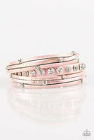 Paparazzi CATWALK It Off - Pink Wrap Bracelet