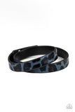 Paparazzi All GRRirl - Blue Wrap Bracelet