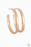 Paparazzi A Double Feature - Gold Hoop Earrings