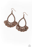 Paparazzi All In Good CHIME - Copper Earrings