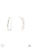 Paparazzi It's Just a Phase - Silver Post Crawler Earrings