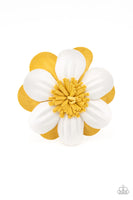 Paparazzi Merry Magnolia - Yellow Hair Clip