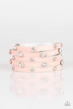 Paparazzi Rhinestone Reputation - Pink Wrap Bracelet