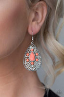 Paparazzi Modern Garden - Orange Earrings