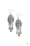 Paparazzi Natural Native - Blue Earrings