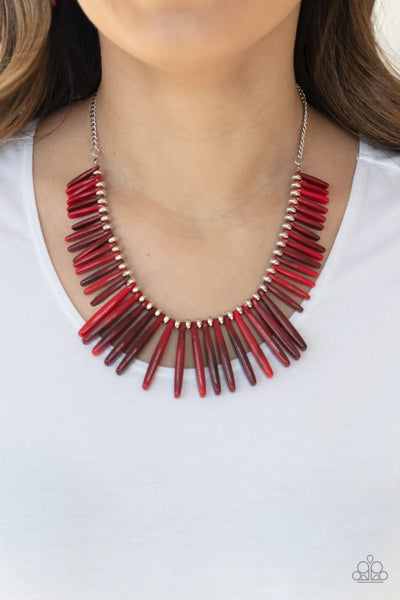 Paparazzi Out of My Element - Red Necklace