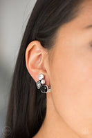 Paparazzi Super Superstar - Black Clip-On Earrings