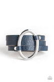 Paparazzi Cowgirl Cavalier - Blue Wrap Bracelet