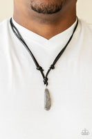 Paparazzi Am I METEORITE? - Silver Men's Necklace