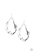 Paparazzi Industrial Imperfection - Silver Earrings