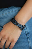 Paparazzi All GRRirl - Blue Wrap Bracelet