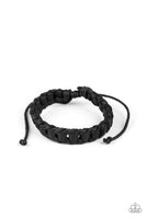 Paparazzi Grit and Grease - Black Urban Bracelet