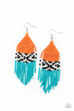 Paparazzi Beautifully BEADazzling - Orange Earrings