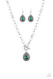 Paparazzi Sheen Queen - Green Necklace