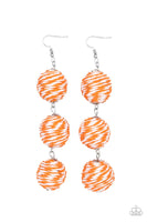 Paparazzi Laguna Lanterns - Orange Earrings