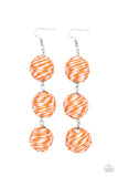 Paparazzi Laguna Lanterns - Orange Earrings