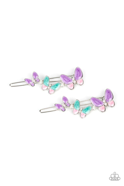 Paparazzi Bushels of Butterflies - Multi Hair Clips