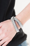 Paparazzi Shimmer and Sass - Blue Wrap Bracelet