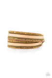 Paparazzi Going For Glam - Brass Wrap Bracelet