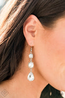 Paparazzi Unpredictable Shimmer - White Earrings