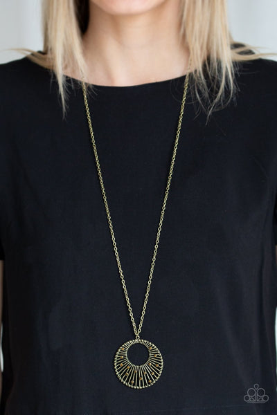 Paparazzi Urban Illumination - Brass Necklace