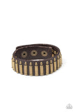 Paparazzi Armed and Dangerous - Brass Urban Bracelet