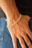 Paparazzi Fighting Chance - Gold Men’s Bracelet