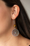 Paparazzi Adobe Dweller - Brown Earrings